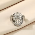thumbnail image 3 of Rose of Venus Ring Stainless Steel Jewelry Birthday Party Gifts for Men Women, 3 of 5