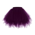 thumbnail image 1 of Women's Candy Color Multicolor Skirt, Support Half Body Puff Petticoat Colorful Small Short Skirt, Party Attire with Fluffy Layers, Vibrant Design for Special Events, 1 of 4