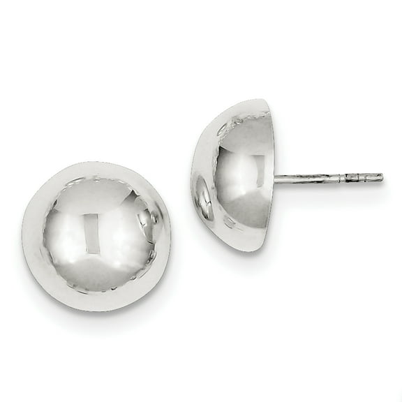 Primal Silver Sterling Silver Button Earrings