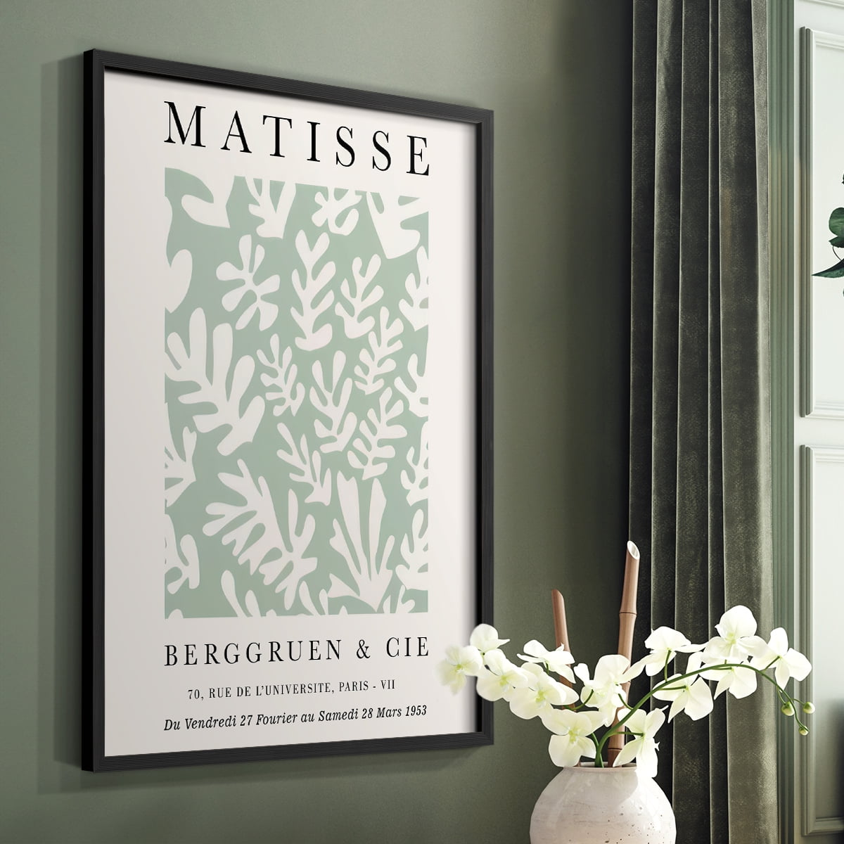 Matisse CLXXVIII Framed Print in Black Solid Wood 16 x 20 Framed Print