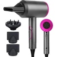thumbnail image 1 of Woccatisy Secadora de Cabello Secador de Pelo Profesional,1800 W Aire Fuerte Secado Rapido 3 Temperaturas y 2 Velocidades Ajustables,con Boquillas y Difusor,para Cabello Liso y Rizado (Gris), 1 of 5