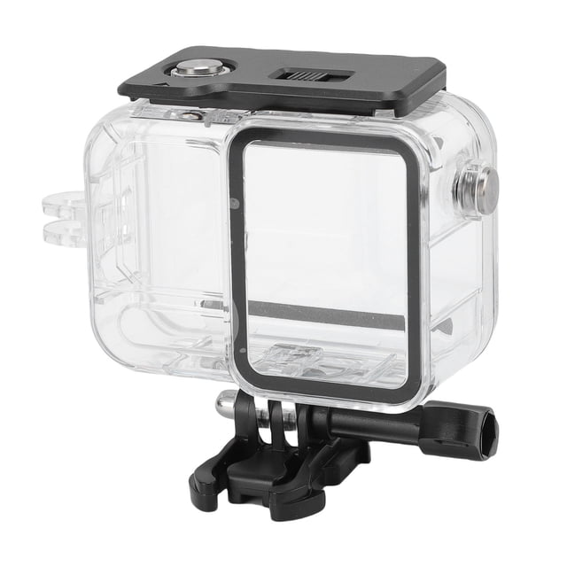 Action Camera Dive Case, Multi Coated Glass Lens PC Action Camera Underwater Case Watertight with Quick Release Mount Quick Release Screw for Ace Pro