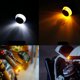 thumbnail image 1 of Motorcycle Front Handlebar Light handle bar end light Universal Motorbike White Yellow turn signal indicator light, 1 of 2