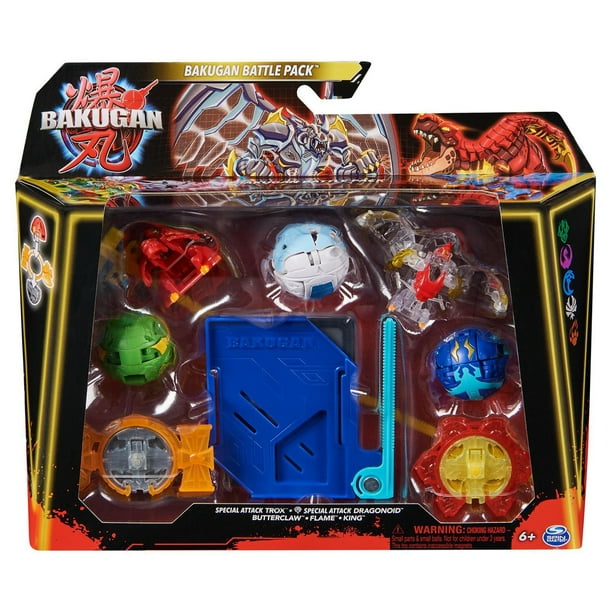 Bakugan Battle 5-Pack, Special Attack Trox, Dragonoid, Butterclaw