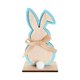 thumbnail image 4 of Adornos de conejito de Pascua para pasillo, fiesta, escritorio, decoración de mesa de conejito de madera Azul, 4 of 9