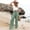 Green, variant on Delayuji Women's Linen Pants High Waist Wide Leg Pant Loose Fit Wide Leg Casual Beach Pants With Pockets