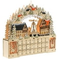 thumbnail image 1 of HOMCOM Calendrier de l'Avent de Noël Lumineux avec 24 Tiroirs à Rebours, 1 of 10
