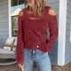 thumbnail image 2 of Camisa de manga larga para mujer, blusa con hombros descubiertos para mujer, blusa con hombros descubiertos para mujer, blusa de manga larga para mujer, instalación sencilla, 2 of 6