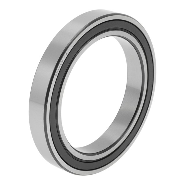 Rodamientos de bolas de ranura profunda 6918VV de Unique Bargains 90x125x18mm P4 con doble sello de goma lubricado 1 Pc Carro Scooter Patineta Rueda Universal Tonos Plateados Negros