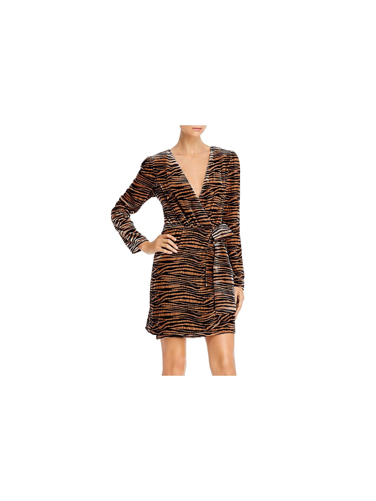 wayf leopard dress