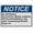 Warning Sign 4, variant on Industrial Caution Sign Information Sign (Please request refills from your pharmacy Allow 5 business days for refill requests to be processed) 8 in" x 12 in" Indoor Outdoor Safety