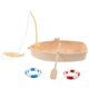 thumbnail image 3 of Mini Beach Set for Dollhouse Micro Dinghy Boat with Life Buoy and Paddle, Detailed Miniature Accessories for Summer Home Decor and DIY Micro, 3 of 5