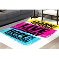 thumbnail image 3 of Learn From Yesterday Rug, Lıve For Today Hope For Tomorrow Rug, Quote Rug, Large Rug, Colorful Rug, Personalized Rug, Anti-Slip Carpet, 2.3'x3.3' - 70x110 cm, 3 of 8