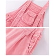thumbnail image 6 of JAJAHO Girls Denim Bib Overalls Jumpsuit For Girls Wide Leg Jeans Adjustable Straps One Piece Rompers Long Pants With Pockets 4-13Y Stylish Overall, 6 of 6