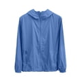 thumbnail image 3 of Bosfbaoi Hooded Windbreaker Jackets for Men Full Zip Lightweight Casual Outdoor Packable Windproof Jacket, 3 of 7