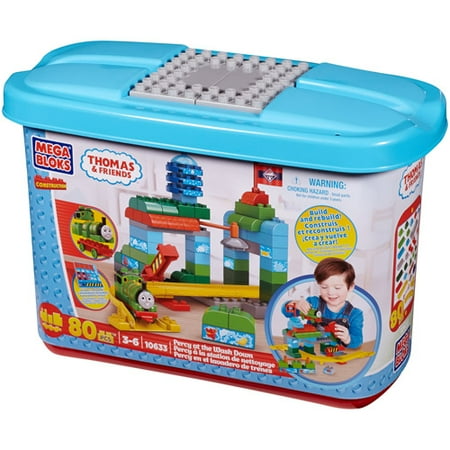 mega bloks thomas the train percy at the wash down