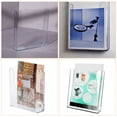 thumbnail image 6 of Desk File Organizer Clear Plastic Document and Brochure Holder, 6 of 6