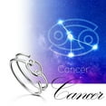 thumbnail image 5 of Zodiac Sign Cancer Ring 925 Sterling Silver Adjustable Band Women June July Birthday Gift Celestial Constellation Jewelry Juwaliy, 5 of 7