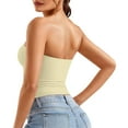 thumbnail image 3 of Women's Sexy Solid Color Crop Top Strapless Tube Top, Backless, Polyester, Sizes XS XL, 3 of 5