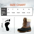 thumbnail image 6 of Bocca Women's Insulated Snow Boots Brown Mid-calf Winter Boots Lace-up 6M, 6 of 7
