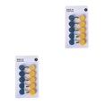 thumbnail image 3 of Bewildely 10 ganchos adhesivos para pared: elegante, fuerte capacidad de carga, fácil instalación, gancho autoadhesivo, azul oscuro y amarillo. azul oscuro + amarillo 2Conjunto, 3 of 6