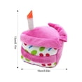 thumbnail image 4 of Injueey Juguete para perro chillón, pastel relleno, juguete de peluche para juguete interactivo, celebración con estilo, pastel de Kits de decoración para fiestas Rosa, tipo 4 5 pulgadas, 4 of 6