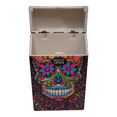 thumbnail image 2 of Texcyngoods Adult Womens Cigarette Case For 100s Pop Up Lid Plastic Pack Holder - Sugar Skull Flower Eyes, 2 of 4
