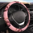 thumbnail image 3 of Lsque Delicate Pink Carnations A Ultra Soft Car Steering Wheel Cover for Women, Standard 15 inch Size for Truck Van SUV Auto, 3 of 8