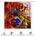thumbnail image 2 of The Legend of Zelda 4 Pcs Shower Curtain Sets with 12 Hooks Non-Slip Rugs U-Shaped Bath Mat, Toilet Cover, Bathroom Sets with Shower Curtain And Rugs And Accessories, 2 of 8