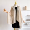 thumbnail image 4 of OIOLOYJM Women's Chiffon Shawl Summer Casual Elegant Lightweight Party Wrap for Wedding & Evening Dress #Beige001, 4 of 4