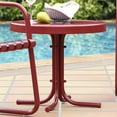 thumbnail image 2 of Pemberly Row Table Rétro en Métal Rouge Corail, 2 of 4