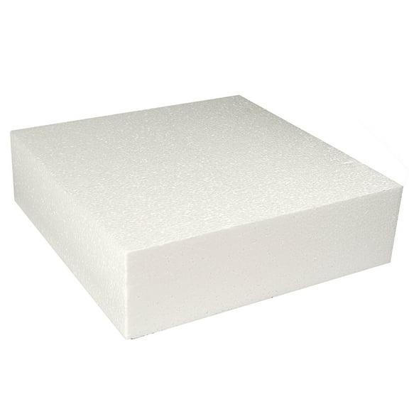 3 Inch Square Polystyrene Cake Dummy 12" x 3"