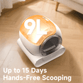 thumbnail image 2 of LeloPets D1 Self‑Cleaning Cat Litter Box, App Control, Auto Safety Sensors, Odor Control, Large‑Capacity Covered, for Multiple Cats, White, 2 of 9