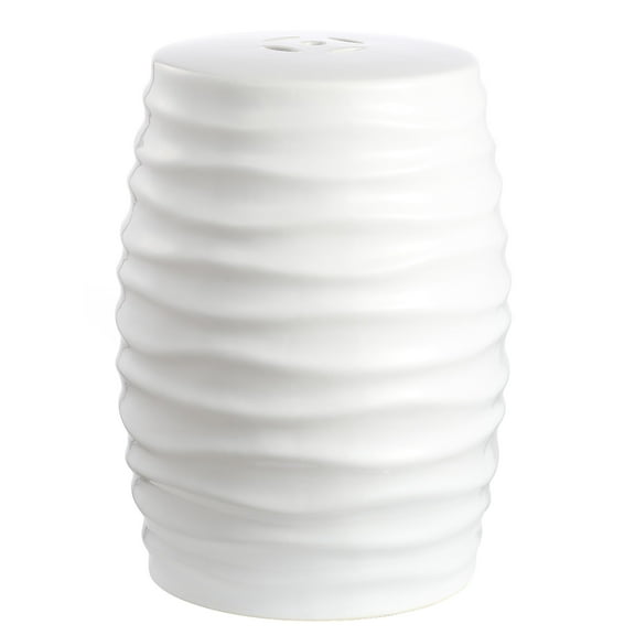 Safavieh Kita Abstract Indoor/Outdoor Ceramic Garden Stool, White