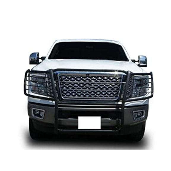 Black Horse Off Road Grille Guard Black Steel 17Nr28ma Fits select: 2016-2020,2022 NISSAN TITAN XD