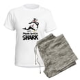 thumbnail image 5 of CafePress - Proud To Be A Shark Women's Light Pajamas - Women's Short Sleeve Print T-Shirt and Pants Light Cotton Pajama Set, 5 of 7
