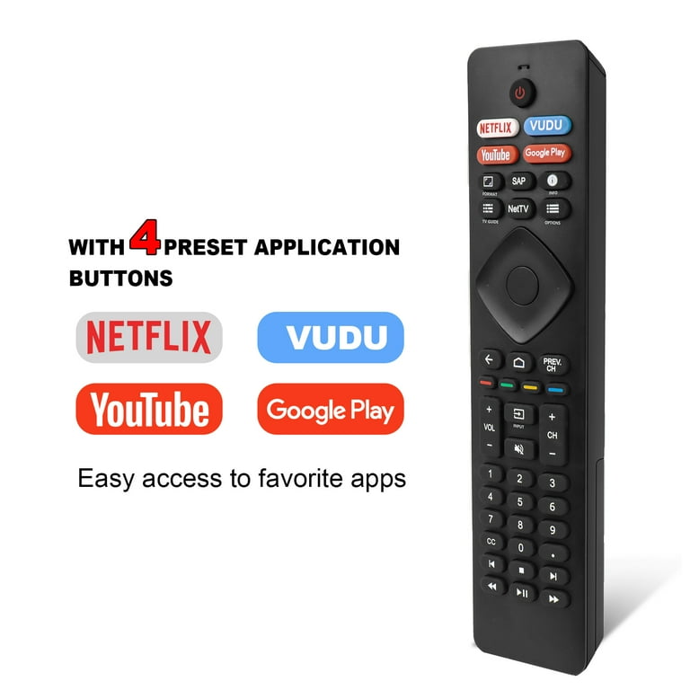 Philips Replacement Remote Control for Android & 4K Ultra HD