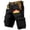 Black, variant on Conairie Mens Cargo Shorts Casual Elastic Waist Relaxed Fit Twill Work Shorts Lightweight Distressed Washed Multi Pocket Hiking Shorts Beige L