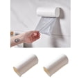 thumbnail image 1 of 2 Pcs Support Mural pour Poubelle Boîte de Rangement Multi-Usage Distributeur de Poubelle, Blanc, 1 of 5
