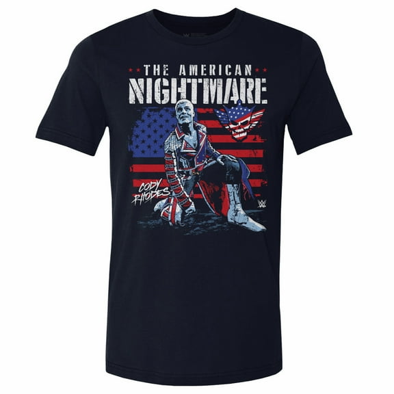 Men's 500 Level Navy Cody Rhodes American Flag T-Shirt