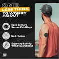 thumbnail image 5 of Skin Grip Freestyle Libre 2 & Lingo Patches - 20 Pack, Waterproof CGM Glucose Monitor Adhesive Covers, Durable Long-Lasting Sensor Patches - Black, 5 of 8