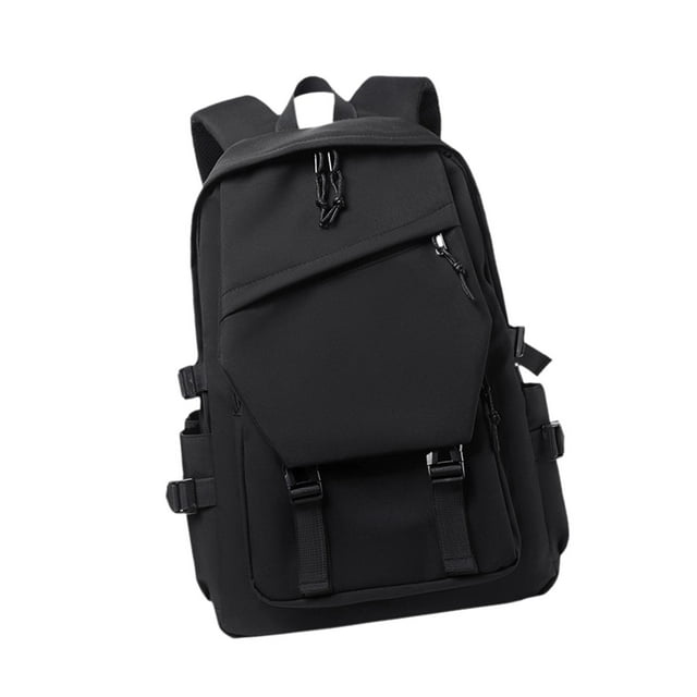 Mochila para estudiantes de secundaria, moderna, para el trabajo, para uso diario en la escuela, para niñas y niños. Negro