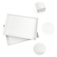 thumbnail image 3 of Unique Bargains Set of 2 Stackable Jewelry Organizers Trays with Removable Dividers White-Flat Tray, 3 of 6