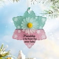 thumbnail image 3 of Snowflake Shaped Sea Glass Friendship Hanging Ornament Decorative for Memories and Festive, 3 of 3