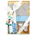 thumbnail image 4 of Disney Newborn Baby Boys’ Take Me Home Layette Gift Set: 3D Ear Hat, Socks and Mitten: Mickey Mouse, Winnie The Pooh, 4 of 5