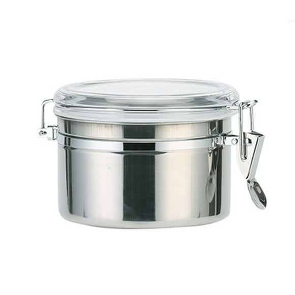 Cagogo under $5 Food Storage Container, Stainless Steel Food Sealed Preservation Jar, Milk Powder Coffee Beans Tea Storage, Airtight Kitchen Containers