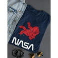 thumbnail image 3 of NASA Nasa Astronaut Silhouette Shaped T-Shirt Women -NASA Designs, Female 3X-Large, 3 of 4