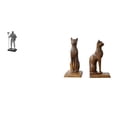thumbnail image 1 of Figura de escritorio,Estatua de caballero,arte,artesanía,coleccionable,escritorio,oficina,Figura de mesa,Estatua de gato sujetalibros para oficina,decoración del hogar,Escultura Sujetalibros, 1 of 8