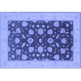 thumbnail image 1 of Ahgly Company Machine Washable Indoor Rectangle Oriental Blue Industrial Area Rugs, 7' x 9', 1 of 4