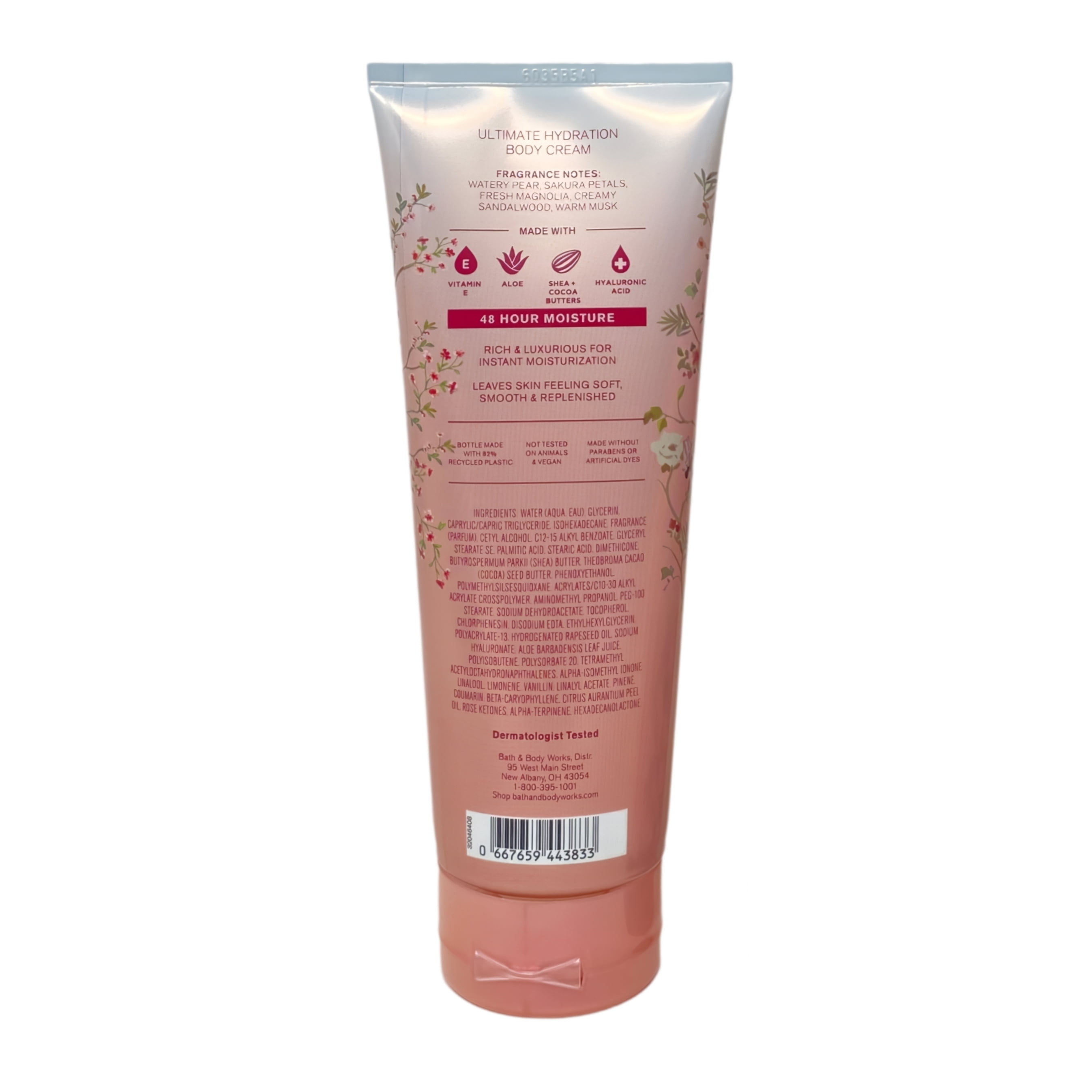 Bath & Body Works Forever Cherry Blossom - Ultimate Hydration Body Cream and Body Wash with a Perfectly Peeled Bar Soap